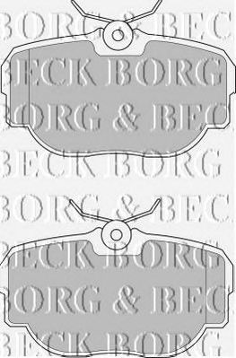 BORG & BECK bbp1507 -  Комплект тормозных колодок, дисковый тормоз